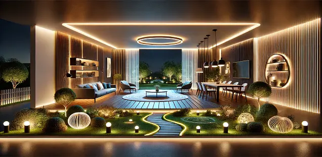 Die richtige Beleuchtung schafft Atmosphäre, erhöht die Sicherheit und setzt Akzente. Ob stimmungsvolle Innenbeleuchtung oder effektvolle Gartenbeleuchtung – wir planen und installieren individuelle Lichtlösungen nach Ihren Wünschen. Mit moderner LED-Technik und smarten Steuerungen sorgen wir für Energieeffizienz und höchsten Komfort.